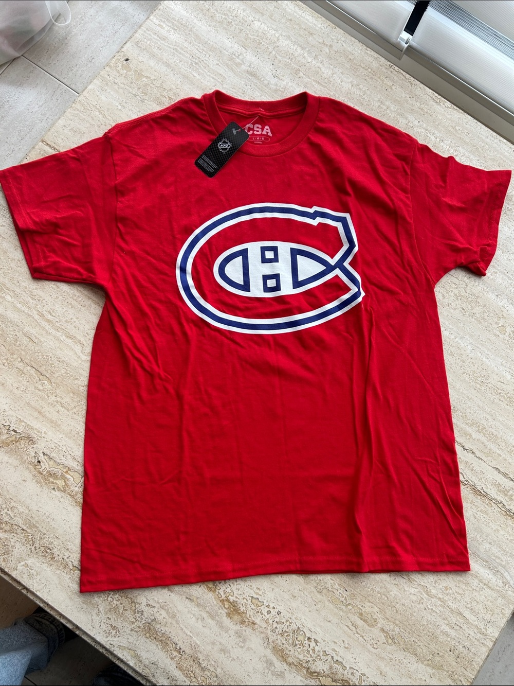 NEW 🆕 NHL Official Men's Habs Hockey Logo T-Shirt